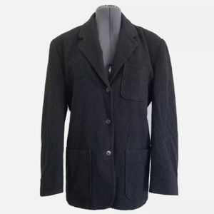 J. Crew Women's 3 Pocket Wool Blend Blazer Jacket Sz L Fully Lined